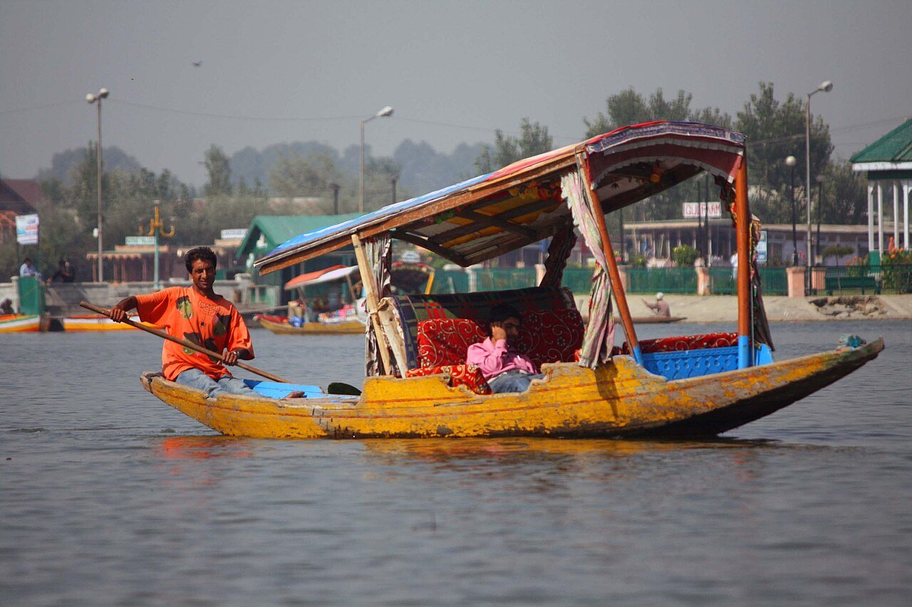 Shikara on Dal Lake